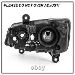 11-20 Dodge Grand Caravan 08-16 Chrysler Town&Country Black Amber Headlight Lamp