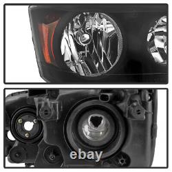 11-20 Dodge Grand Caravan 08-16 Chrysler Town&Country Black Amber Headlight Lamp