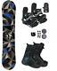 135cm Symbolic Arctic Snowboard and Bindings & Boots Womens 7 SET burton decal