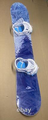 145cm System Juno Women Snowboard and Mystic Bindings Package Combo Set 2024 new