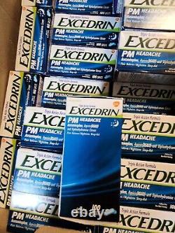 150 BOXS! Excedrin PM Headache Pain Reliever Caplets 100 Count. PACKAGE DEAL