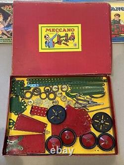 1960s VINTAGE COLLECTOR MECCANO #4 AND #0 RARE PACKAGE DEAL