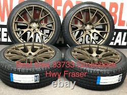 20 x9 inch for Dodge Charger Hellcat style Wheels Tires Bronze Package Deal