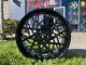 22 Forgiato Pasticcio Gloss Black 5x115 Three Piece Wheels Tire Package Deal