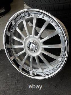 22x9/10.5 FORGIATO PIATTO XL CAP BMW MERCEDES BENZ S550 AUDI PACKAGE FORGI DEALS