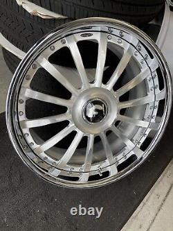 22x9/10.5 FORGIATO PIATTO XL CAP BMW MERCEDES BENZ S550 AUDI PACKAGE FORGI DEALS