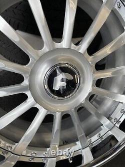 22x9/10.5 FORGIATO PIATTO XL CAP BMW MERCEDES BENZ S550 AUDI PACKAGE FORGI DEALS