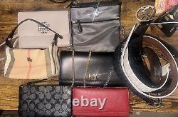 Assorted Package Deal Belts &Handbags. Tory Burch, Coach, Burberry, Michael Kors