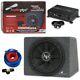 Audiopipe Car Package Deal 12 Subwoofer Enclosure + Micro Amplifier + Amp Kit