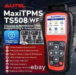 Autel TS508WF Tool With (4) 1-sensor-r Rubber MX-1 TPMS Sensors Package Deal