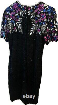 Black Vintage Clothing Package Deal 3 Coats and Sequin Silk Dress