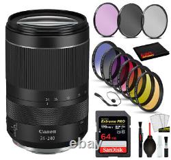 Canon RF 24-240mm f/4-6.3 IS USM Lenswith Professional Bundle Package Deal