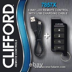 Clifford 7857X And 7656X 2-Way LED Remote Package Deal EZSDEI7856 With USB Cable