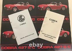 Cobra 427, & AC. Cobra Chassis Instruction Handbook Package Deal + 4 Car Posters
