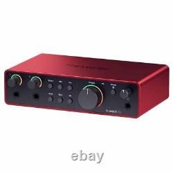 Focusrite Scarlett 2i2 4th Gen 2-in 2-out USB Music Audio Recording Interface