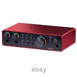 Focusrite Scarlett 2i2 Studio 4th Gen Audio Recording Interface w Mic & Headp