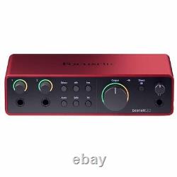 Focusrite Scarlett 2i2 Studio 4th Gen Audio Recording Interface w Mic & Headp