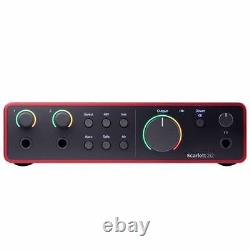 Focusrite Scarlett 2i2 Studio 4th Gen Audio Recording Interface w Mic & Headp