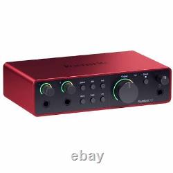 Focusrite Scarlett 2i2 Studio 4th Gen Audio Recording Interface w Mic & Headp