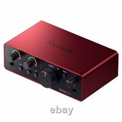 Focusrite Scarlett Solo Audio Home Recording USB Interface w Speakers & Mic