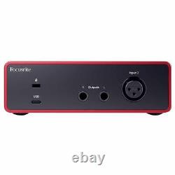 Focusrite Scarlett Solo Audio Home Recording USB Interface w Speakers & Mic