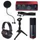 Focusrite Scarlett Solo Studio Interface Bundle w Microphone, Headphones & Stand