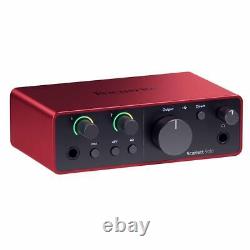 Focusrite Scarlett Solo Studio Interface Bundle w Microphone, Headphones & Stand