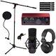 Focusrite Scarlett Solo USB Home Audio Recording Interface w Condenser Mic