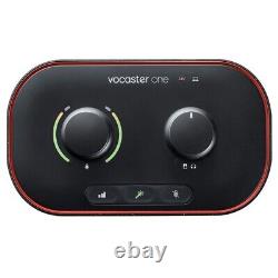 Focusrite Vocaster One Studio Podcasting Music Studio Recording Kit w Mic & More