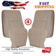 For 1998-2007 Toyota Land Cruiser Driver /Passenger Leather Seat Cover Ivory Tan