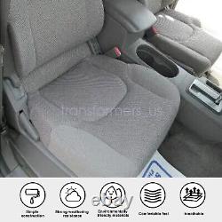 For 2005-2019 Nissan Frontier Driver Passenger Bottom Top Cloth Seat Cover Gray