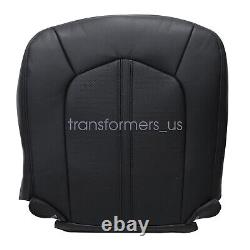 For 2008 2009-2013 Cadillac CTS Driver &Passenger Lower Leather Seat Cover Black