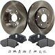 Front Brake Disc and Pad Kit For 2008-2016 Dodge Grand Caravan Semi-Metallic