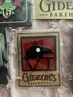 Gideons bakehouse pin Set Of MULTIPLE Pins, T Shirt, And Mug. PACKAGE DEAL