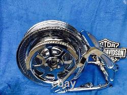 Harley CHROME Wheel Package 2000 -07 Includes Everything Shown Pkg Deal