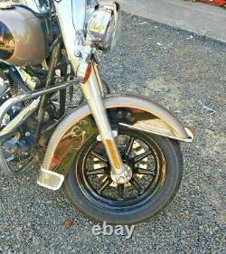 Harley Davidson Heritage ALL Black 9 Spoke Wheels Package Deal Easy Maintenance