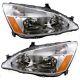 Headlights Driving Head lights Headlamps Set of 2 Driver & Passenger Side Pair