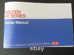 Holden Hx Owners Manual Package Deal