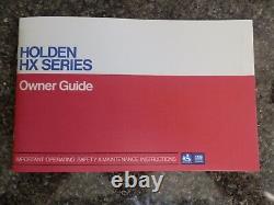 Holden Hx Owners Manual Package Deal