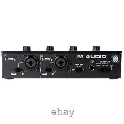 Home Recording Bundle M-Audio M-TRACK DUO USB Interface w Desktop Monitors & Mic