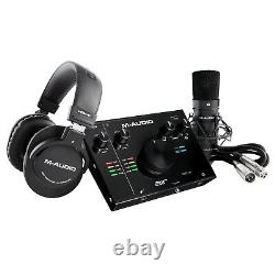 Home Studio Recording M-Audio Air 192 Pro Interface Mic Headphones & Speakers