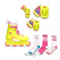 Impala Rollerskates Package Deal Roller Skates, Pads & Socks Barbie Brigh