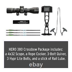 Killer Instinct Hero 380 Aluminum Comfortable Crossbow Black Package