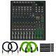 Mackie ProFX12v3+ 12-Channel Analog Enhanced FX USB Mixer w Bluetooth & Cables