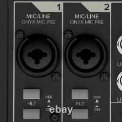 Mackie ProFX6v3+ 6-Channel Analog Enhanced FX USB Live Studio Mixer w Cables