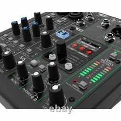 Mackie ProFX6v3+ 6-Channel Analog Enhanced FX USB Live Studio Mixer w Case