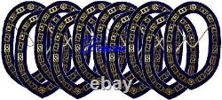 Masonic Blue Mason Lodge Gold Collar Chain 10 PCS LOT DEAL PACKAGE