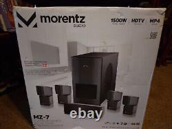 Morentz Audio MZ-7 1500W HDTV MP4 With DENON Home Theater Receiver! Real Deal