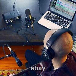 Music Producer Bundle Home Audio Recording Interface Microphone Headphones Pk