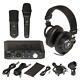 Music Recording Producer Bundle Audio Interface Dynamic Condenser Mics Headphone